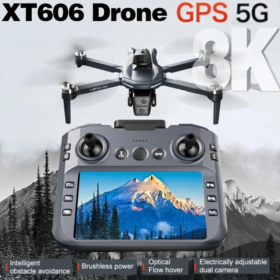 Drone Surveying - Originele XT606 Drone Professionele 8K HD