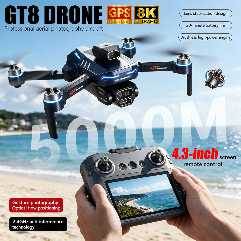 Drone Surveying - NIEUWE GT8 HD RC Drone 4K