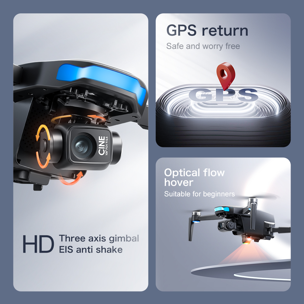Originele S-X1 GPS Drone 8KHD  - Drone Surveying recensie en prijs