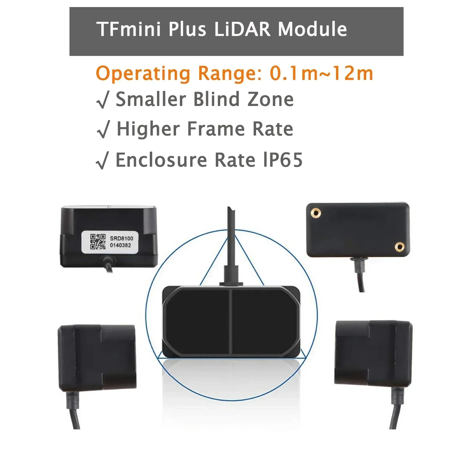 TFmini Plus LiDAR-sensormodule - Drone Lidar recensie en prijs